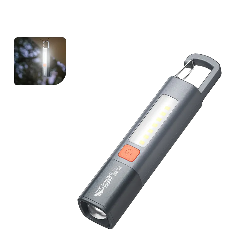 Smiling Shark Light SD1023 LED Flashlight with Hook USB